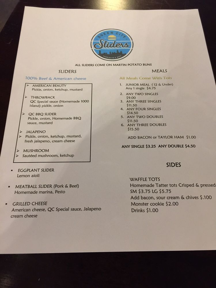 Queen City Sliders Food Trucks North Charlotte, Charlotte, NC