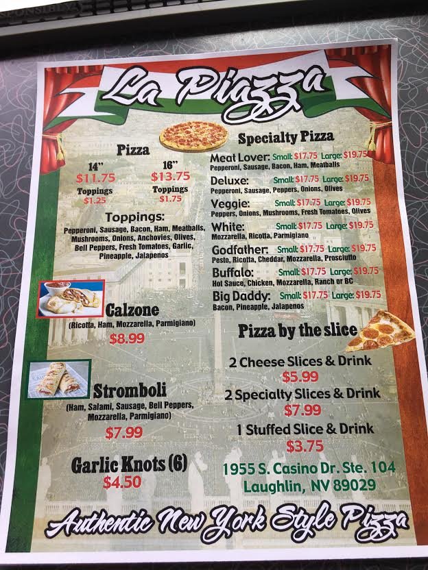 La Piazza CLOSED Pizza 1955 S Casino Dr, Laughlin, NV Restaurant Reviews Phone Number