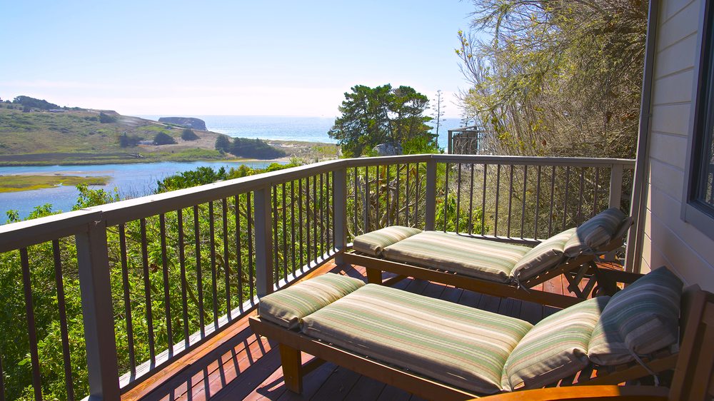 Hummingbird Cottage Deck To Russian River Ocean Views Jenner