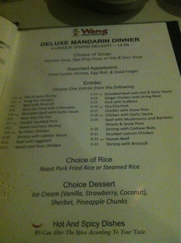 Wang Restaurant Cromwell Ct Menu Wang Restaurant Cromwell Ct Menu