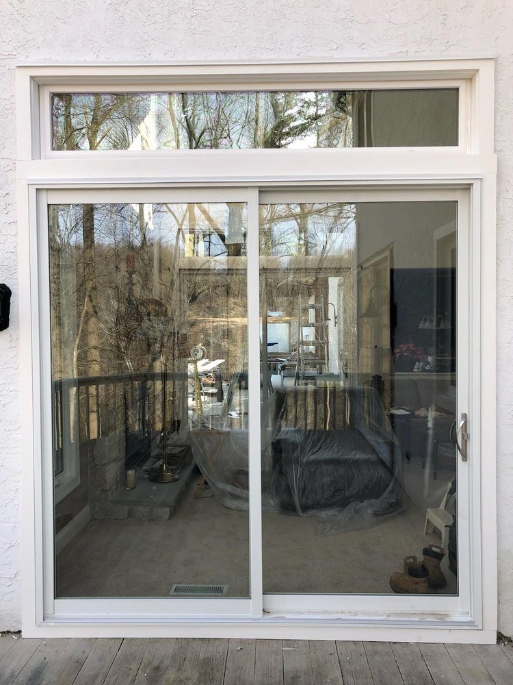 6 X 8 Patio Door With Transom All Surround Is Azek Trim Great Photo Of Thermal Quality Window Door Co Broomall Pa United States
