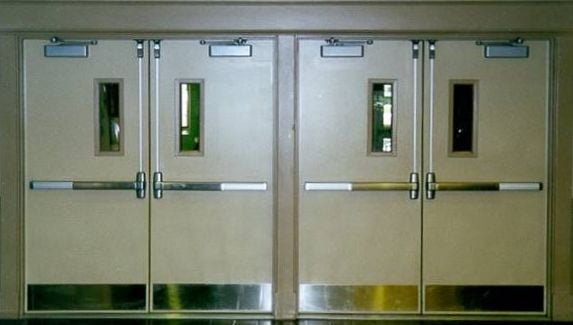 Double door vertical Commercial duty panic exit device- Panic bar - Yelp
