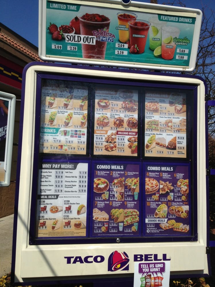 Drive thru menu - Yelp