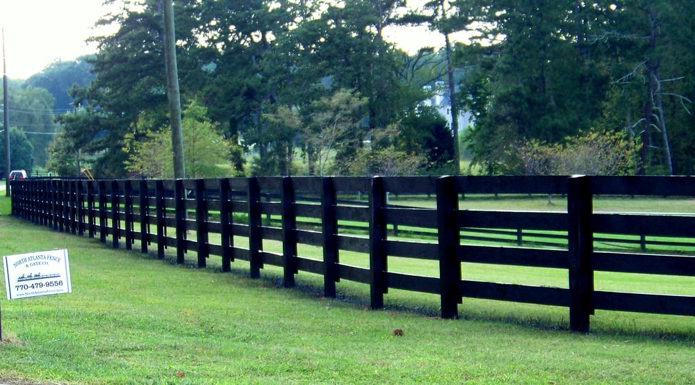 4 Rail Ranch Style Fence Yelp Photo Of North Atlanta Fence Gate Company Canton Ga United States