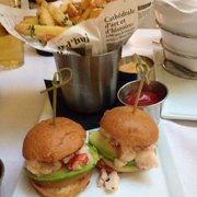 On Rodeo Bistro & Lounge - Beverly Hills, CA, United States. Lobster rolls with fries. Delicious