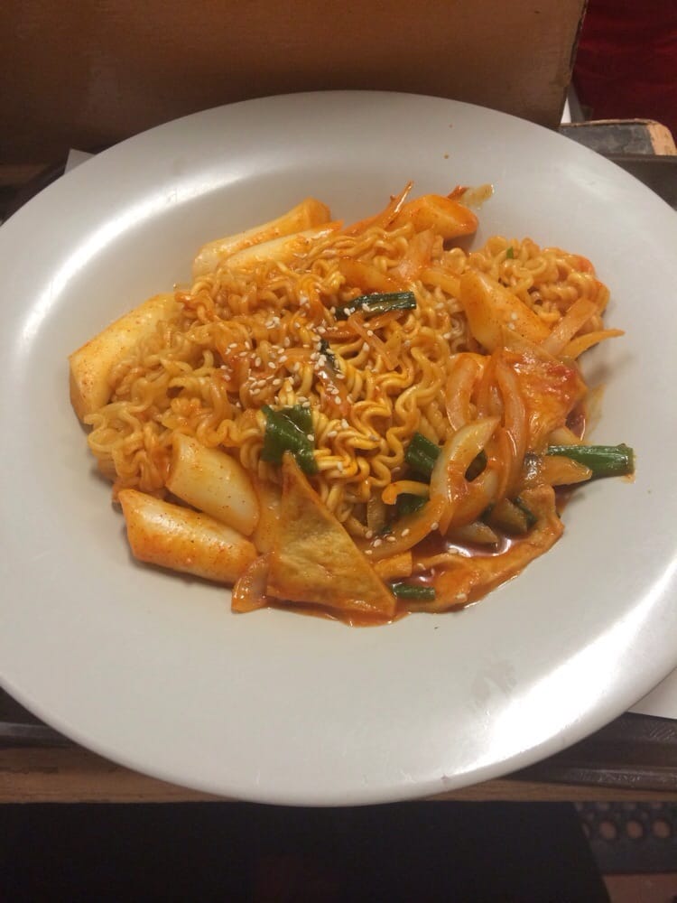 Spicy rice cake with ramen Yelp
