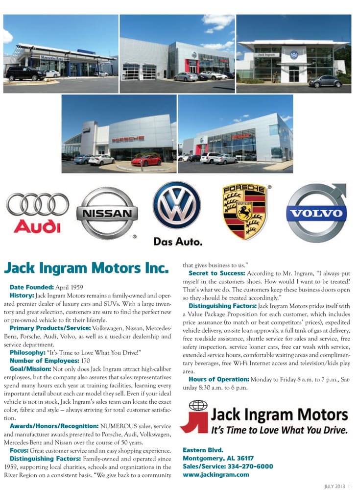 Jack Ingram Nissan >> Jack Ingram Motors Best Of Business In River Region Living Jack Ingram Nissan >> Jack Ingram Motors Best Of Business In River Region Living