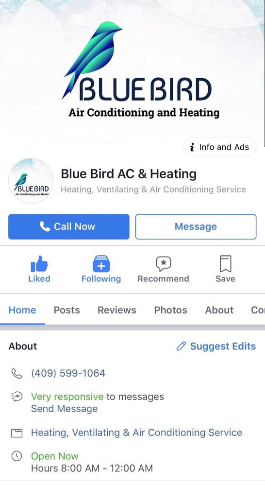 Blue Bird Heating & Air Conditioning