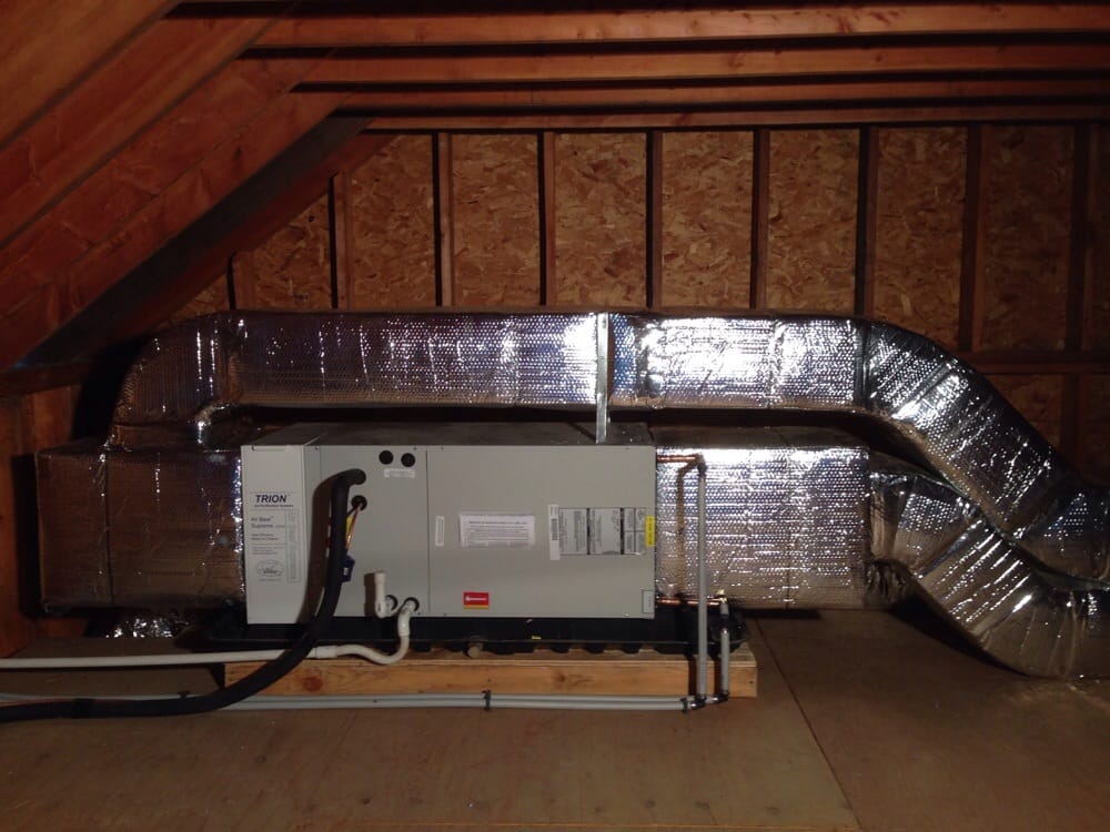 Heat And A C Unit In Attic E All Duct Work Is Out Of The Way 6 Photos For Siddall Heating Cooling