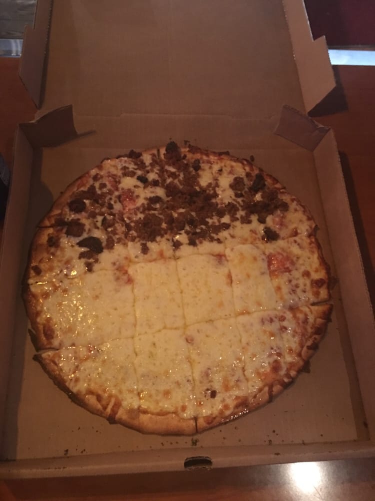 Half cheese half sausage. - Yelp