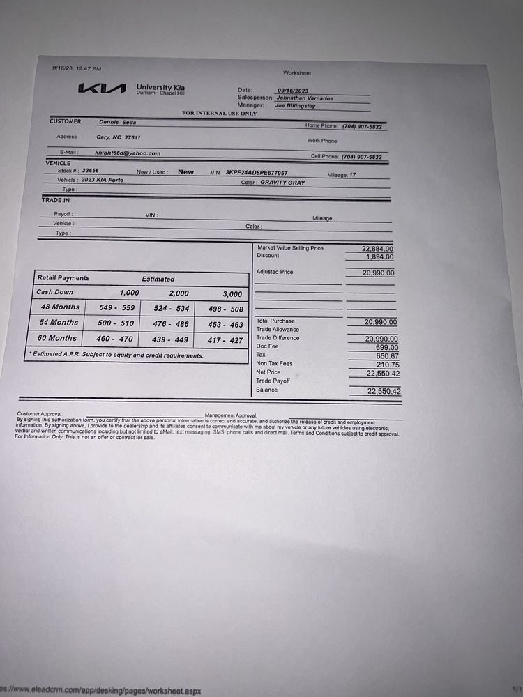 University KIA of Durham