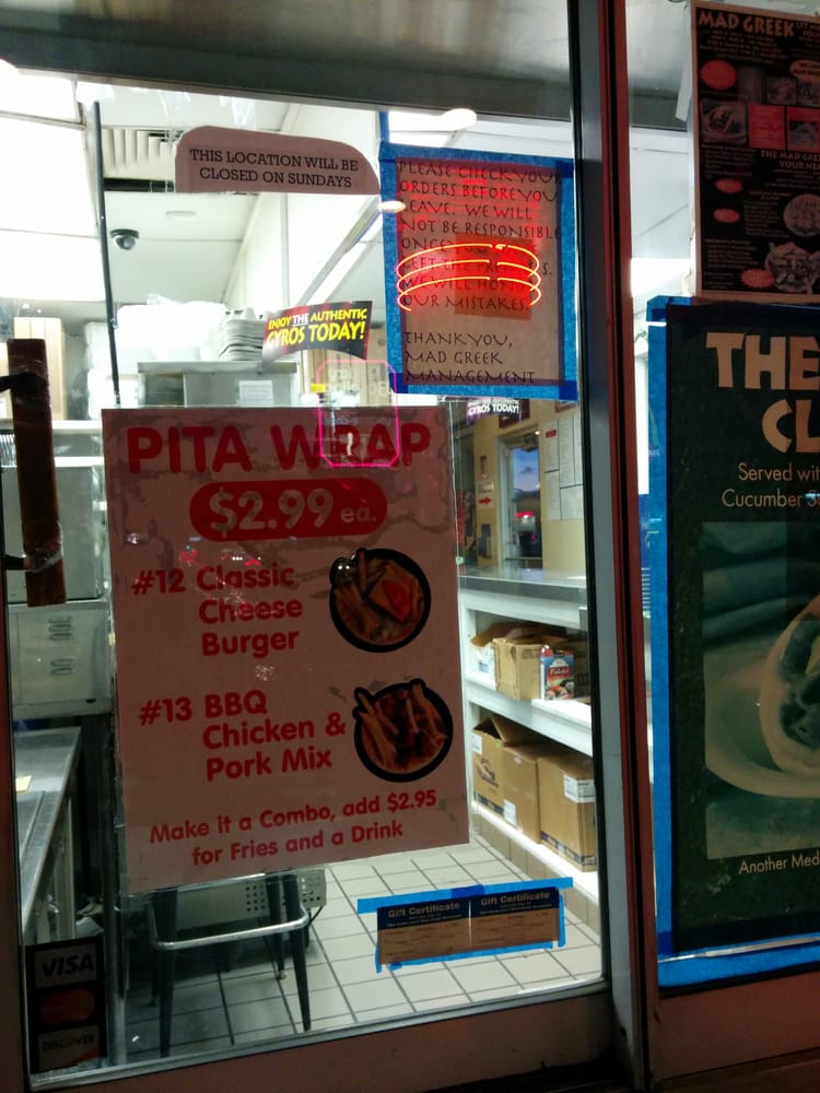 Mad Greek 5 CLOSED Greek 3965 W 5400th S, Salt Lake City, UT