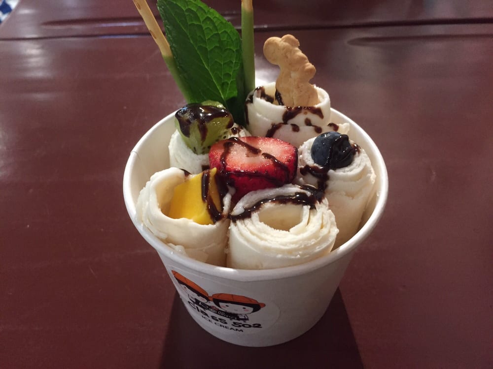 Lychee Rolling Ice Cream Yelp Photo Of Cl 502 Houston Tx United States Lychee Rolling Ice Cream
