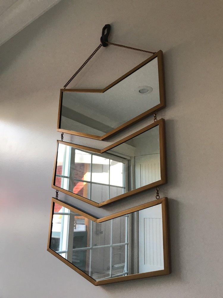 Here Is The Chevron Mirror Middle Was Ed And They Photo Of Redlands Glass Ca United States Here Is The Chevron