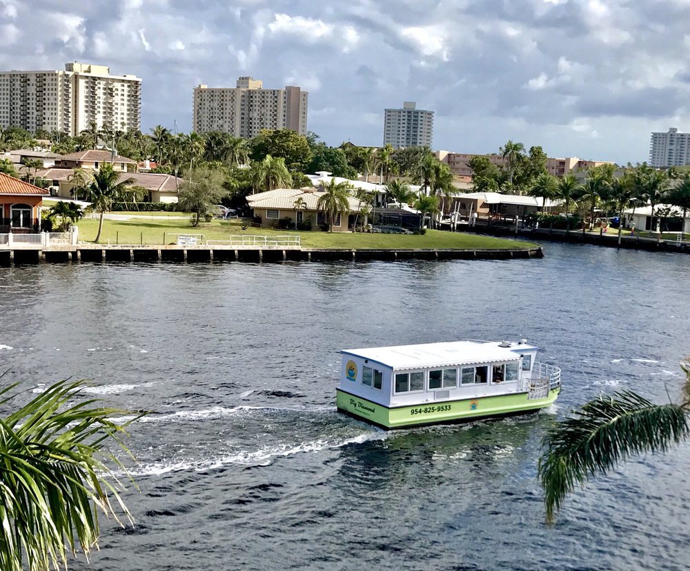 Look For The Diamond White Green Boats Yelp Photo Of Pompano Beach Water Taxi Fl United States Look