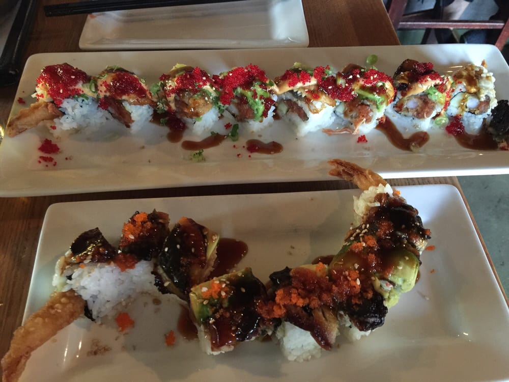 boathouse sushi dragon roll train wreck roll yelp boathouse sushi dragon roll train wreck roll yelp