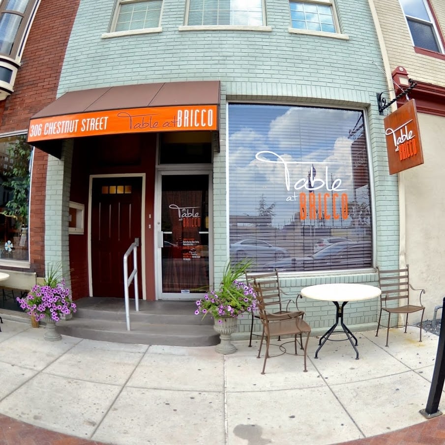 Table at Bricco Italian 31 S 3rd St, Harrisburg, PA Restaurant