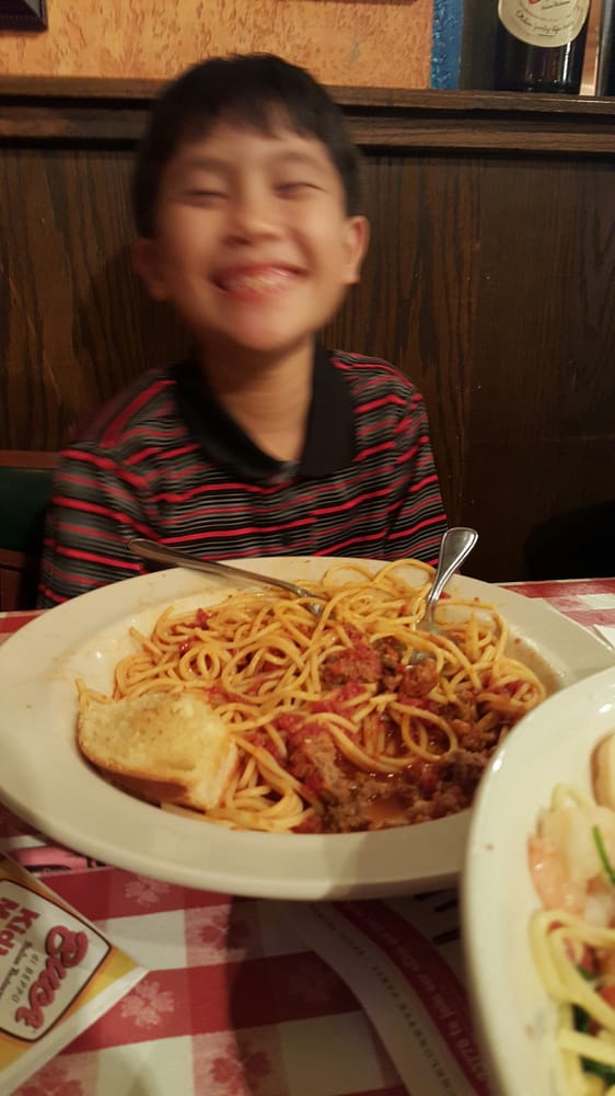 buca di beppo spaghetti with meatballs