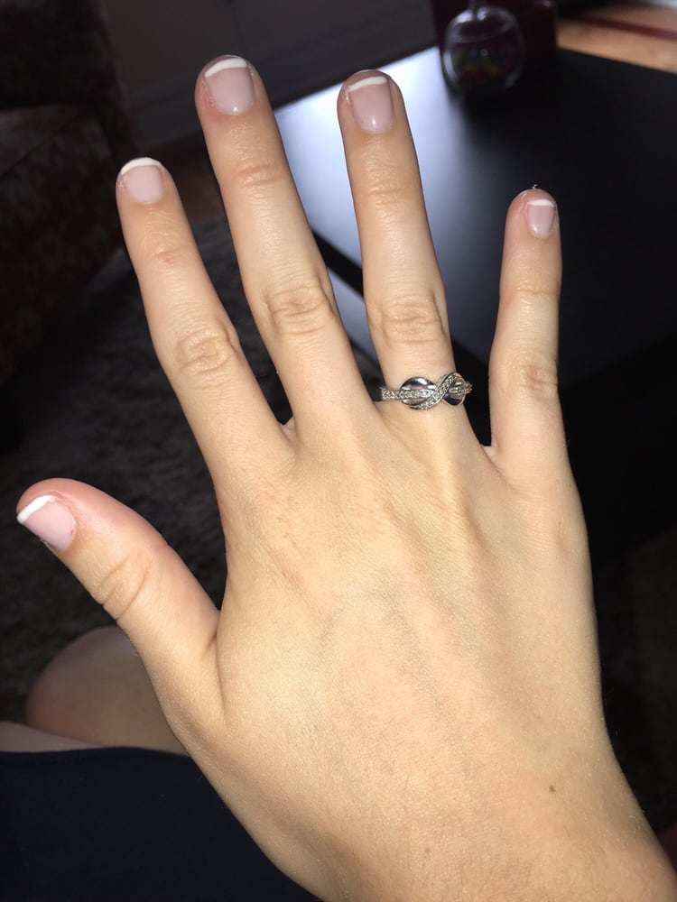 Uneven Lines And He Didn T Even Follow My Natural Nail Line Yelp Photo Of Y Nails New York Ny United States Uneven Lines And