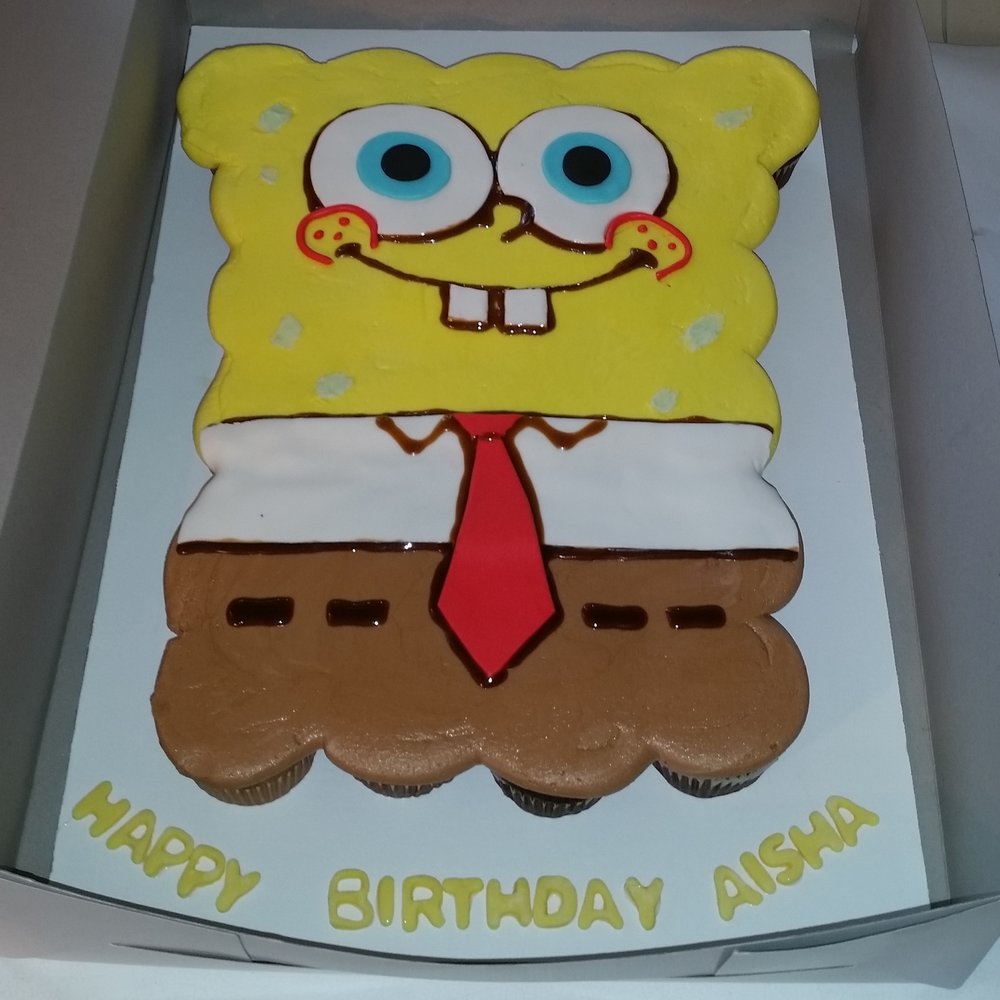 Spongebob Birthday Cupcake Cake Created By Douglasville Based Bakery