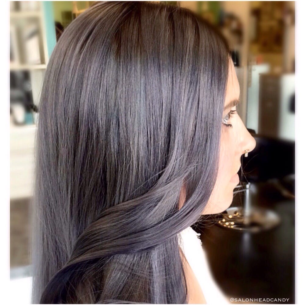 Here S A Close Up Of Gorgeous Silver Gray Hair With Purple 254 Photos For Head Candy