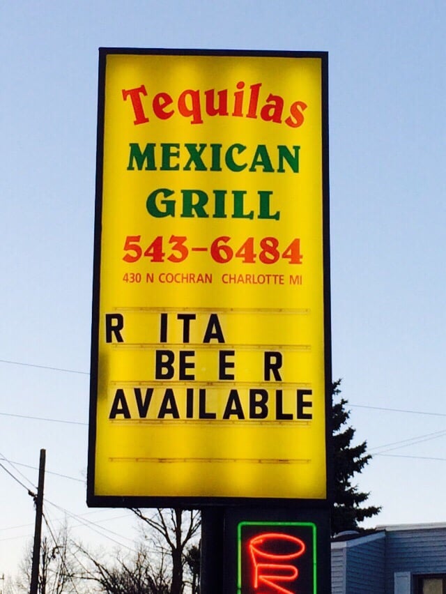 Tequila’s Mexican Grill Mexican 430 N Cochran Ave, Charlotte, MI