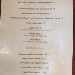 forma restaurant menu