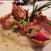 Roasted Maine crab with potato purée