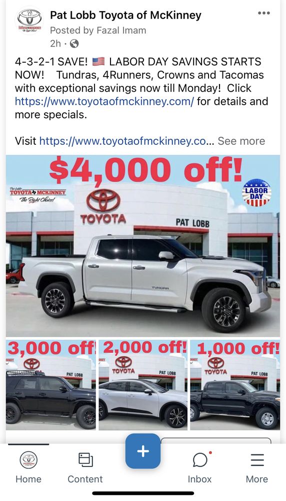 Pat Lobb Toyota of McKinney