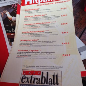 Cafe Extrablatt Essen Preise Cafe Extrablatt Essen Preise