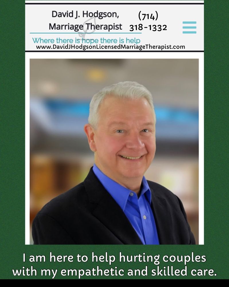 David J Hodgson, Licensed Marriage Therapist