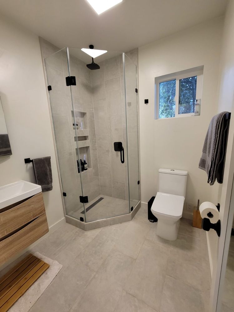 KM  Custom Shower Doors And Mirror