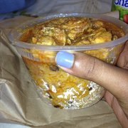 Photo of Don Pepe Restaurant - Brooklyn, NY, United States. 4$ Cup Of Rice & Peas with Chicken . Very Filling & Delicious !