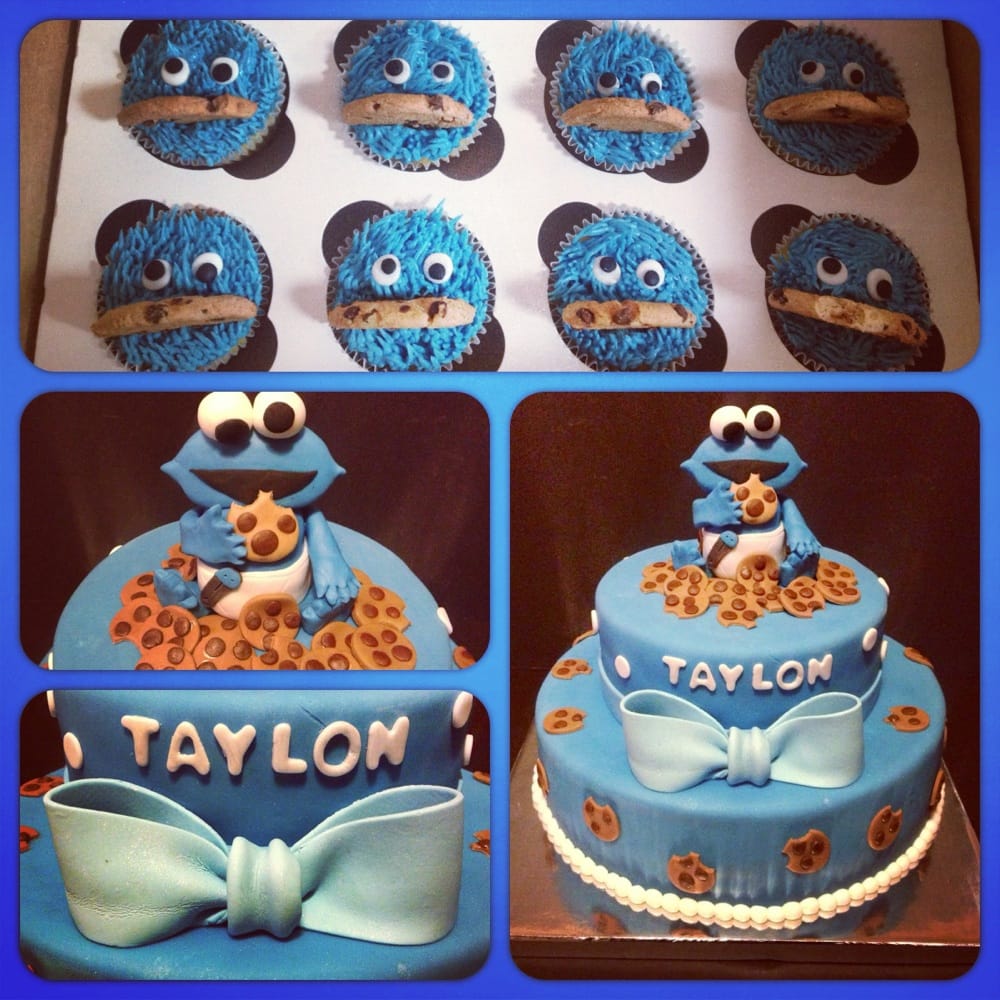 Cookie Monster baby shower cake Yelp