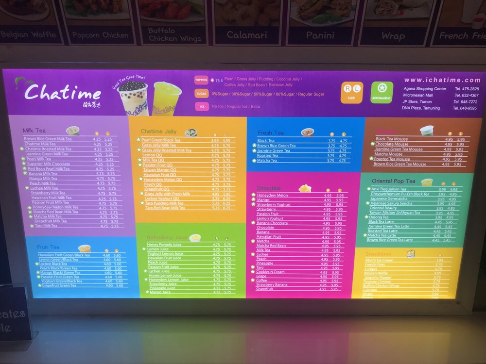 Chatime Bubble Tea 302 South Route 4, Hagåtña, Guam Phone Number