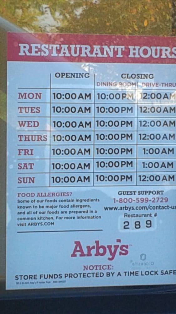 Arby’s Fast Food 11730 Pendleton Pike, Indianapolis, IN, United