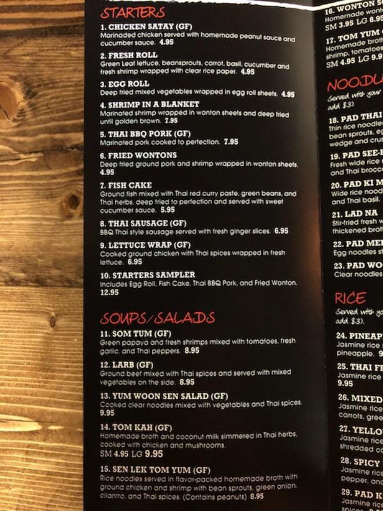 Online Menu Of Spice Thai Kitchen Restaurant East Wenatchee