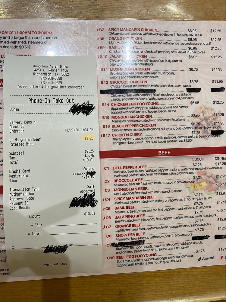 Kung Pow Asian Diner