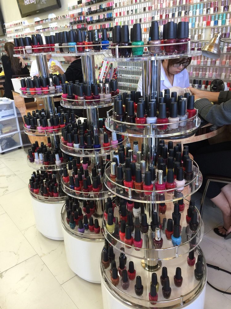 Opi Nail Polishes Stand Yelp Photo Of Pro Nail And Spa Fountain Valley Ca United States Opi