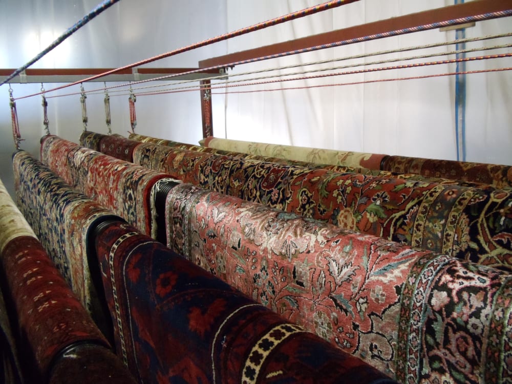 We Use A Climate Controlled Room To Efficiently Hang Dry Wet Rugs