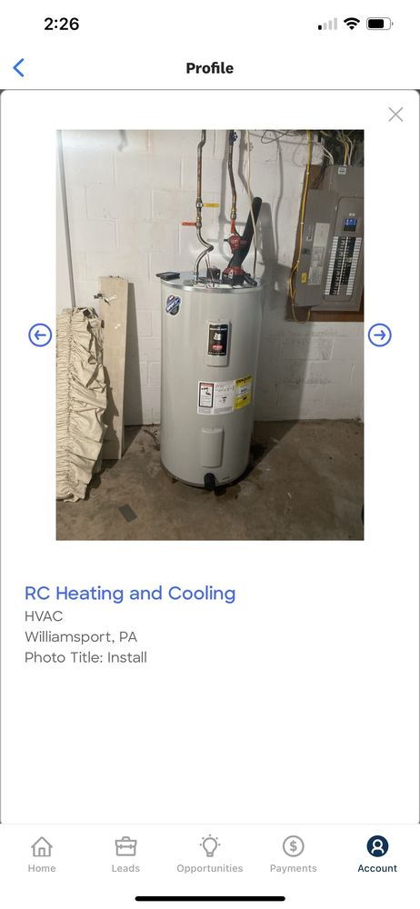 RC Heating and Cooling