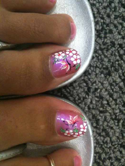 Pedicure w Vietnamese nail art Yelp