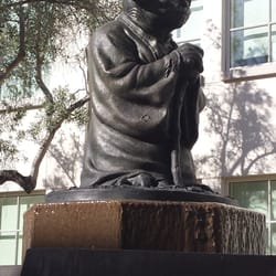 Yoda Fountain at Lucasfilms HQ - San Francisco, CA, United States. Close up!