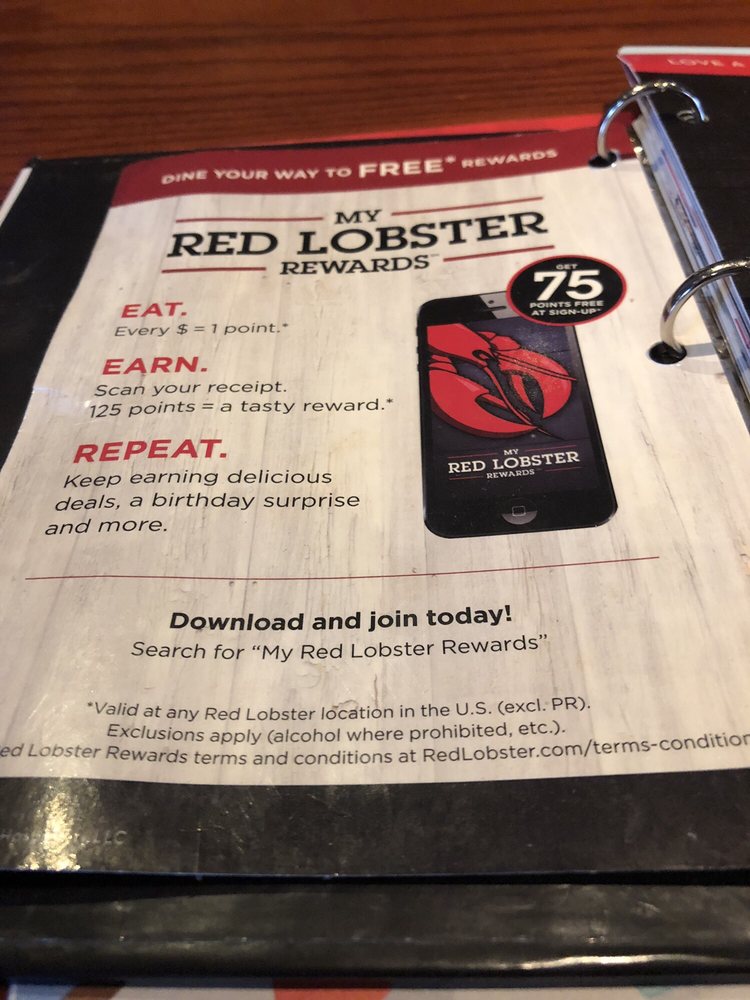 my red lobster sign in my red lobster sign in