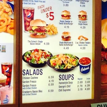 Price Of Kid S Menu At Culvers Price Of Kid S Menu At Culvers