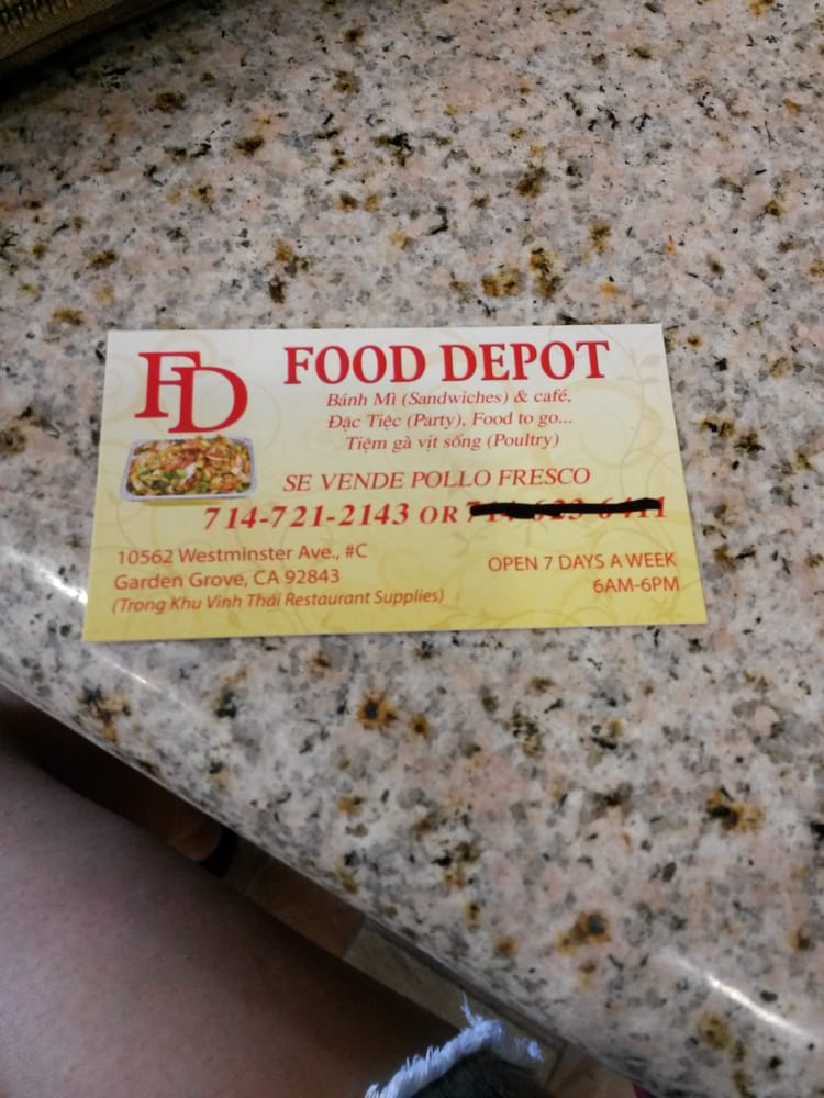 Food Depot Vietnamese 10562 Westminster Ave Garden Grove Ca Food