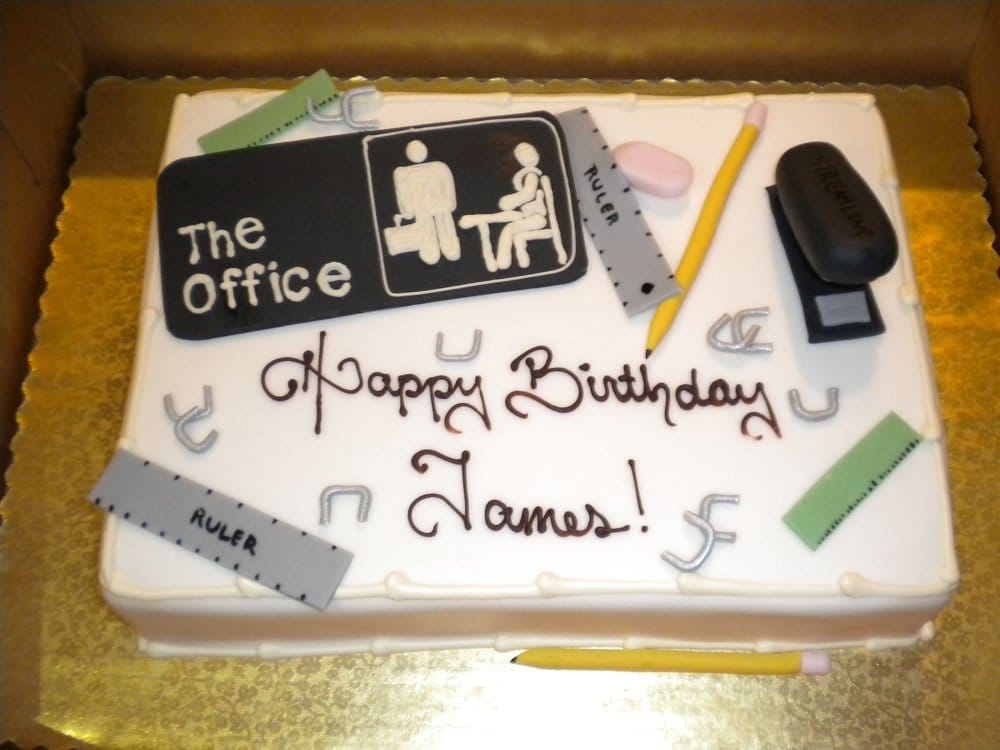 My Office birthday cake! Everything is edible! Yelp