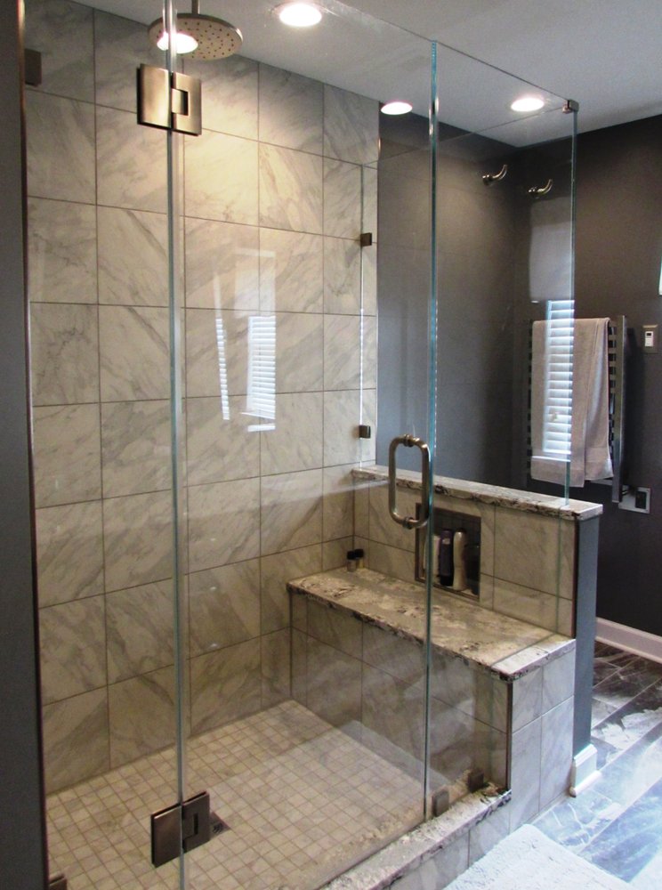 Master Bathroom Remodel In Frederick Md With A Custom Glass Shower Photo Of Talon Construction Frederick Md United States Master Bathroom Remodel In