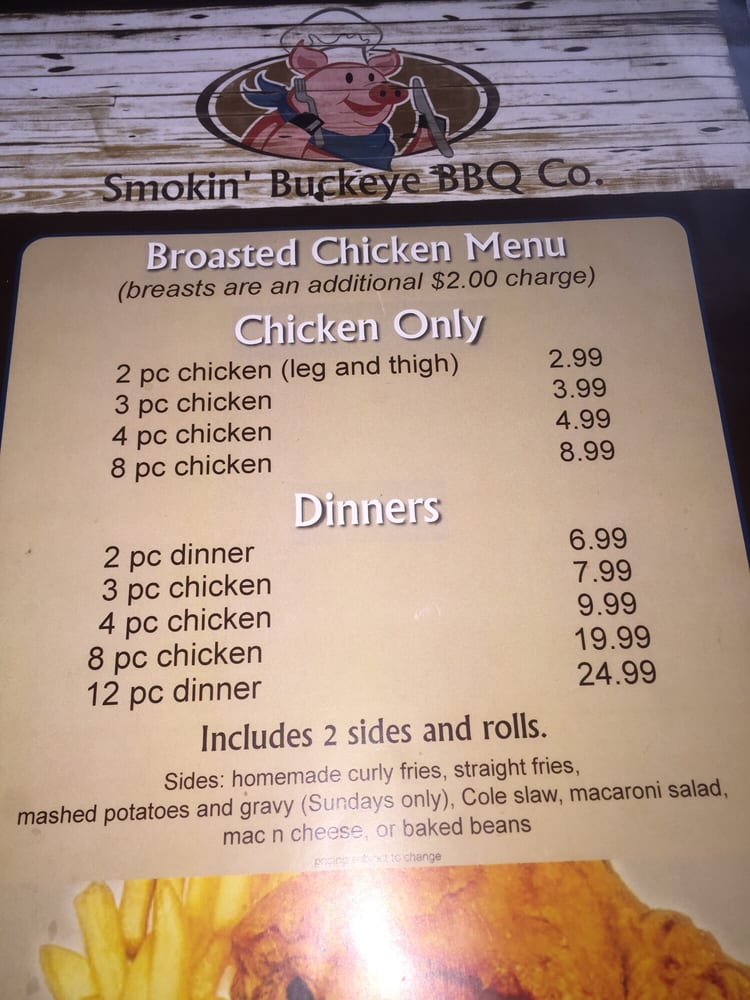 Smokin’ Buckeye BBQ Barbeque 811 W Findlay St, Carey, OH