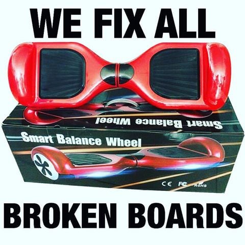Broken Hoverboard Red Light On The One Side Not Moving Photo Of Computer Systems Design Upland Ca United States Broken Hoverboard